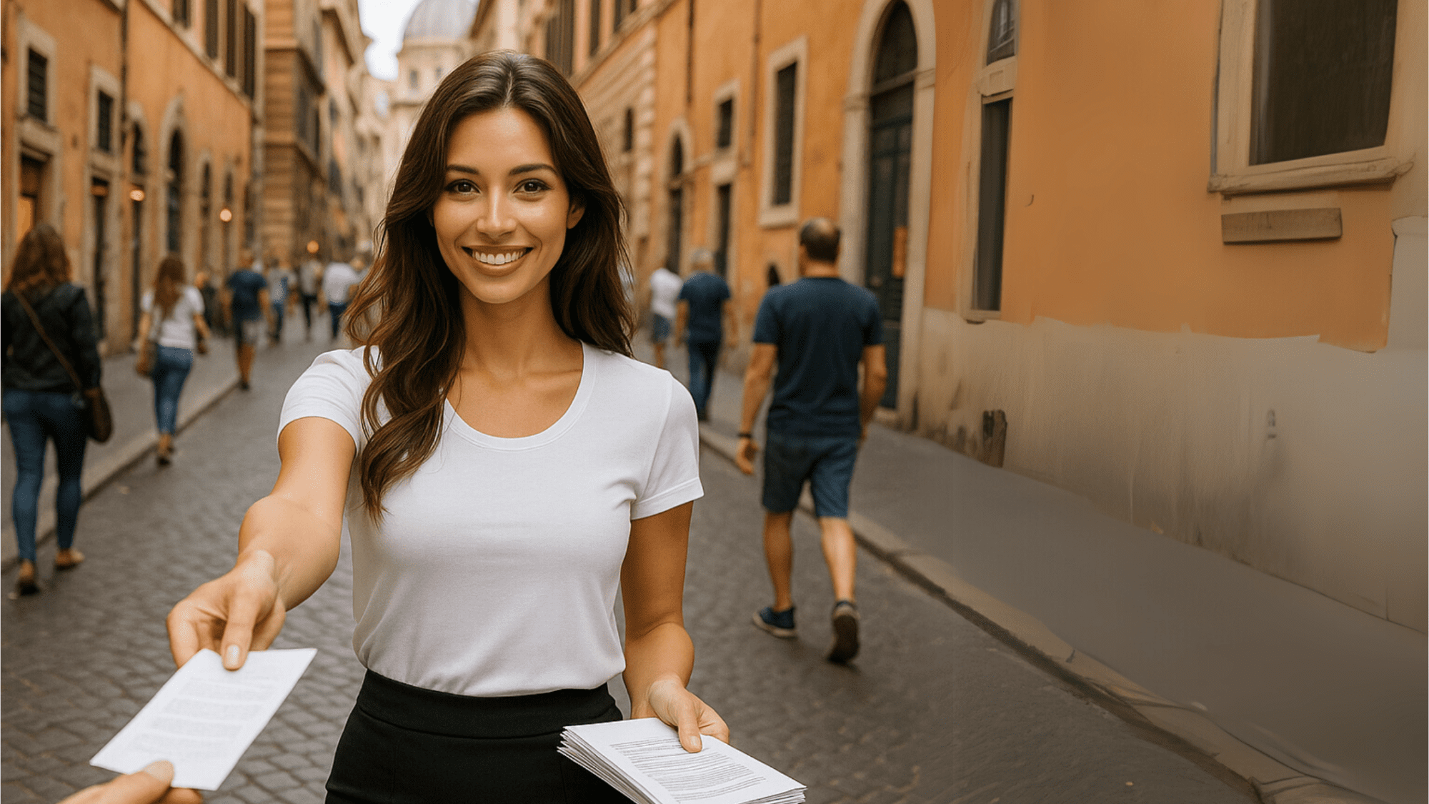Volantinaggio a Roma per il tuo evento