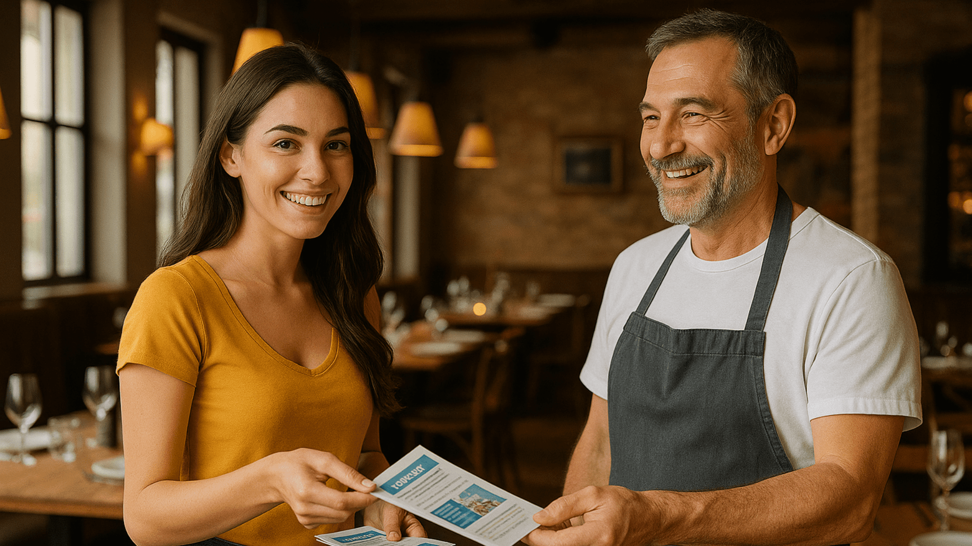 distribuzione di volantini in attività commerciali